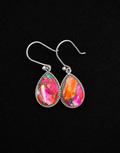 Fire Copper Turquoise Earrings