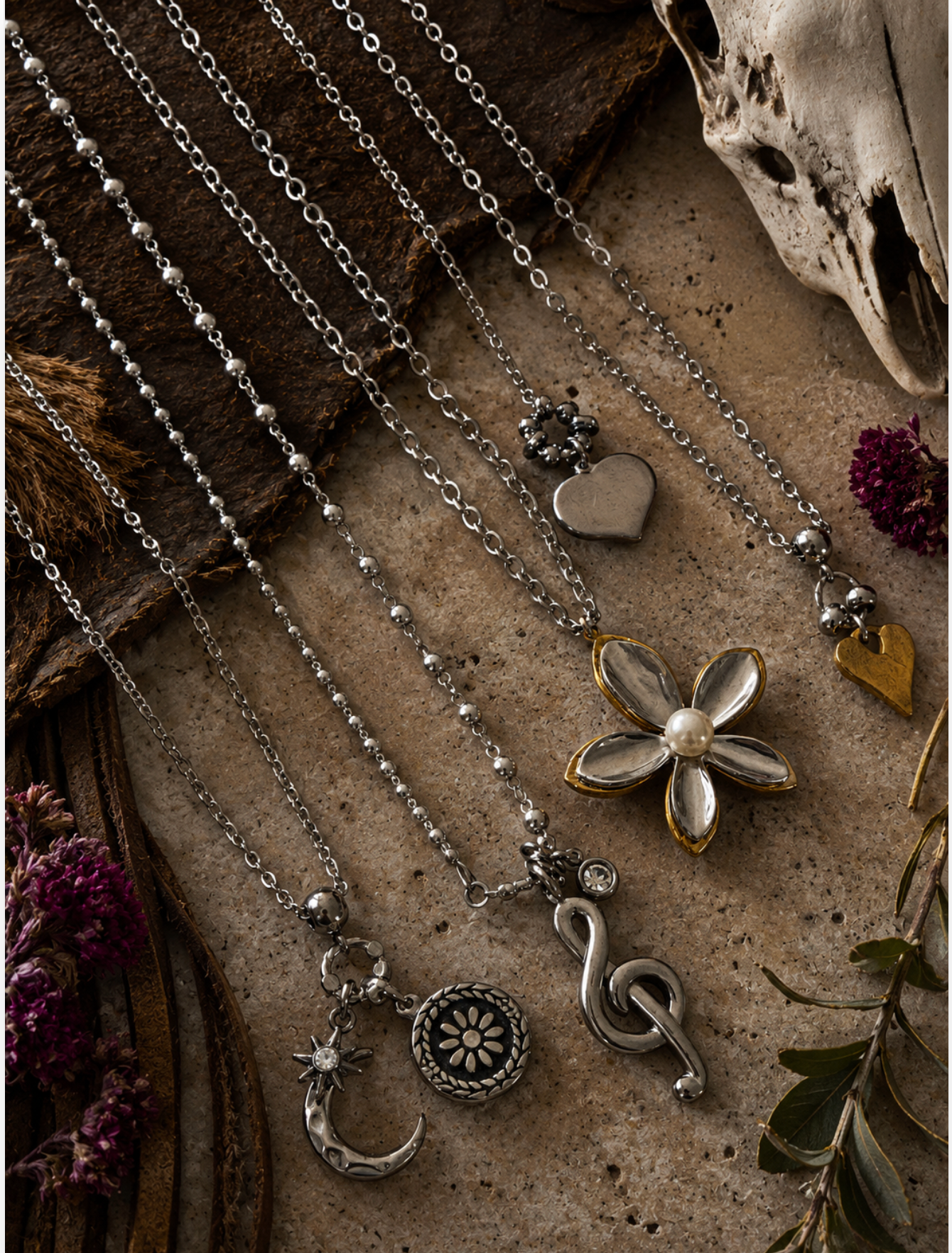 Trouble Clef Necklace | Stainless Steel Treble Clef Pendant