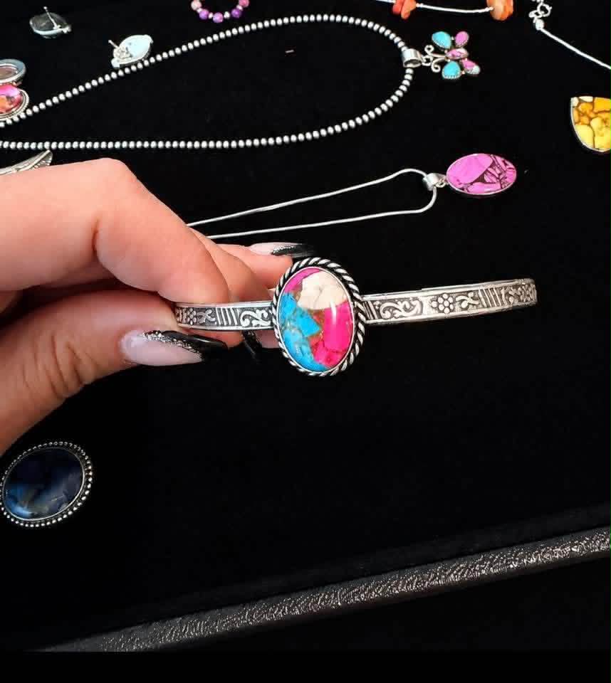Cotton Candy Cuff Bracelet 925